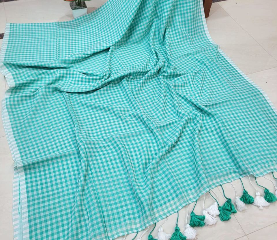 HOK2818- Gamcha- Seige Green Checks