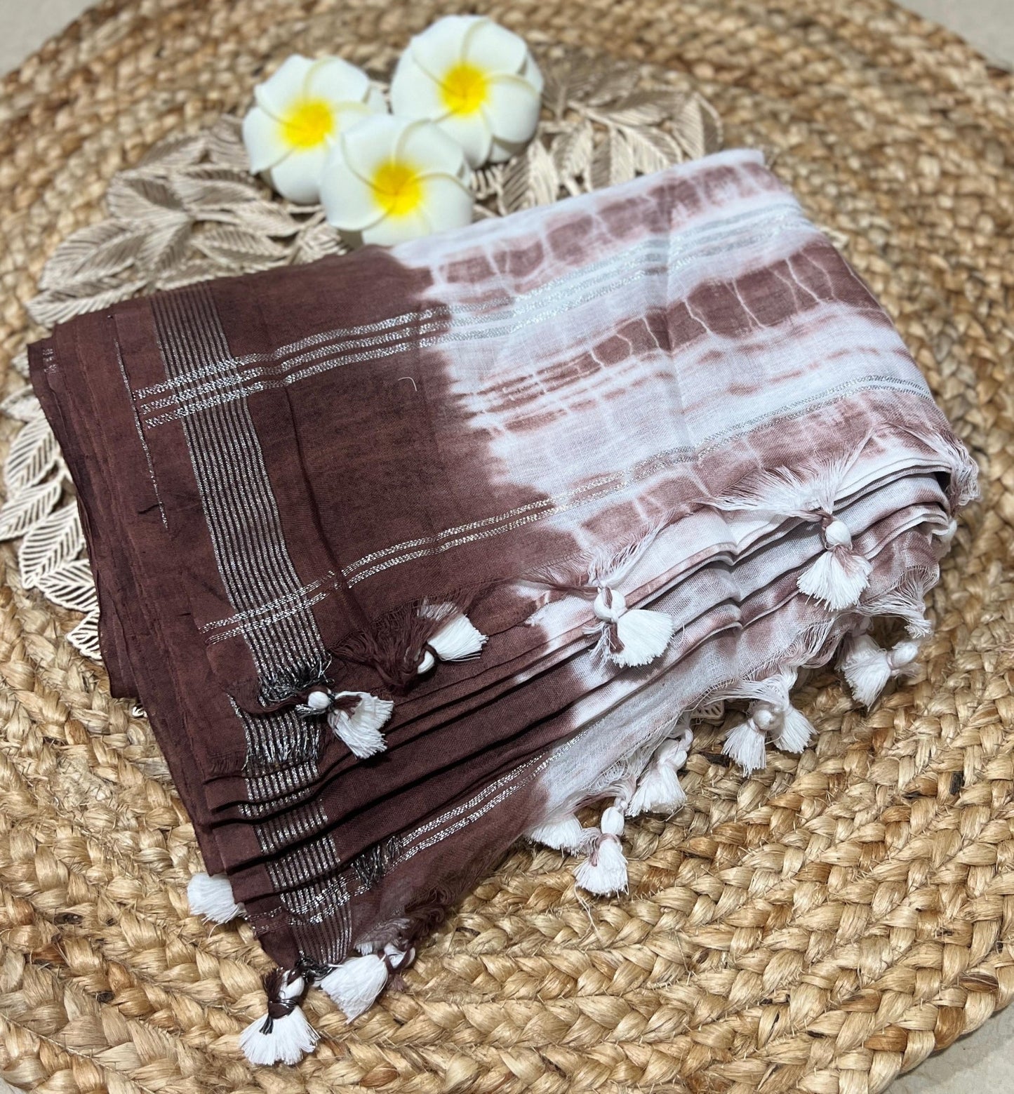HOK0103 - Chitralekha - Shibori - Brown - House of Kateelam