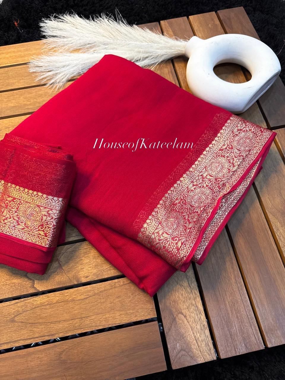 HOK106 - 07 - Shloka - Red - House of Kateelam