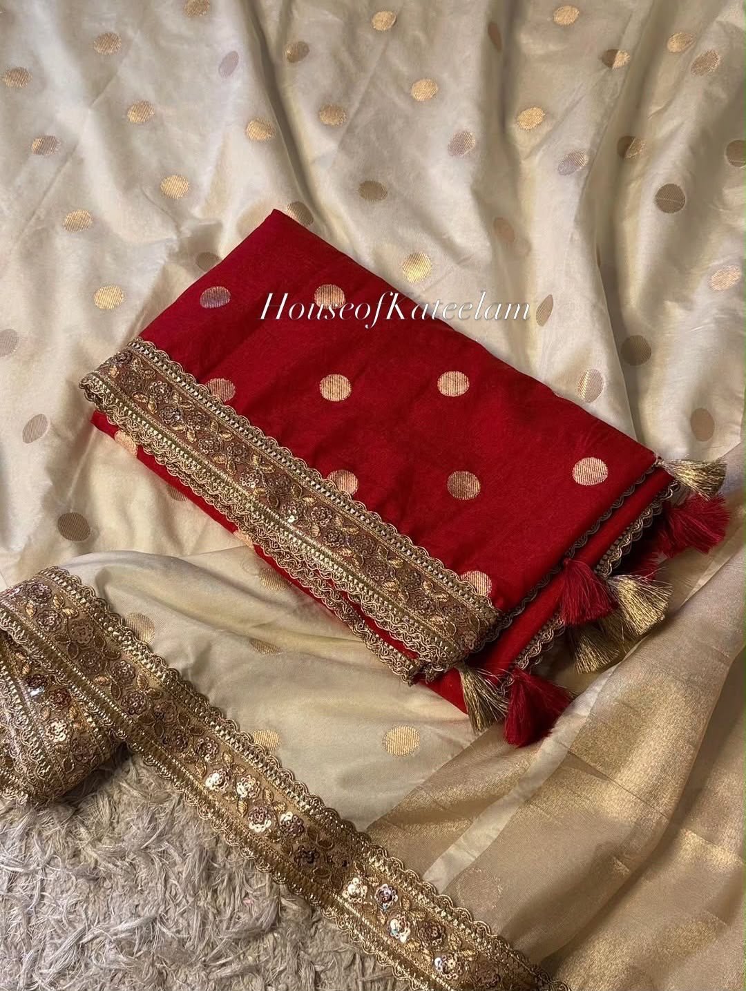 HOK120-02- Sajni- Red - House of Kateelam