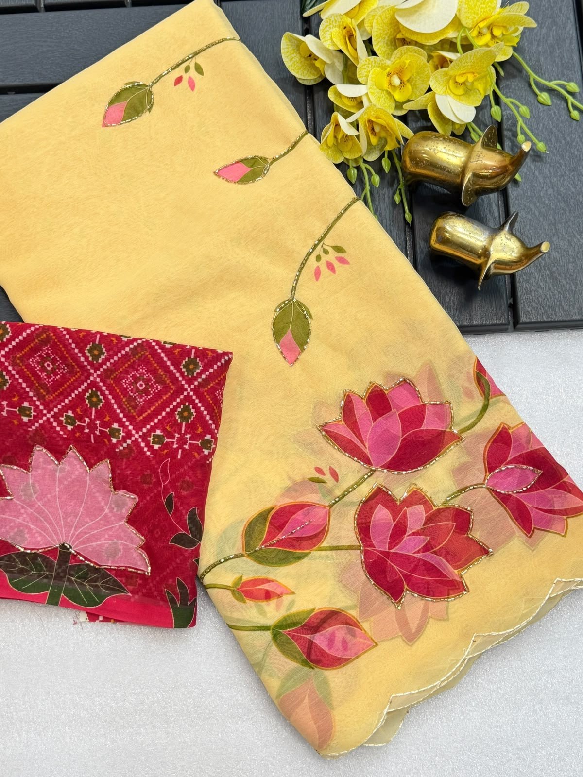 HOK145-01- Tamara- Yellow - House of Kateelam