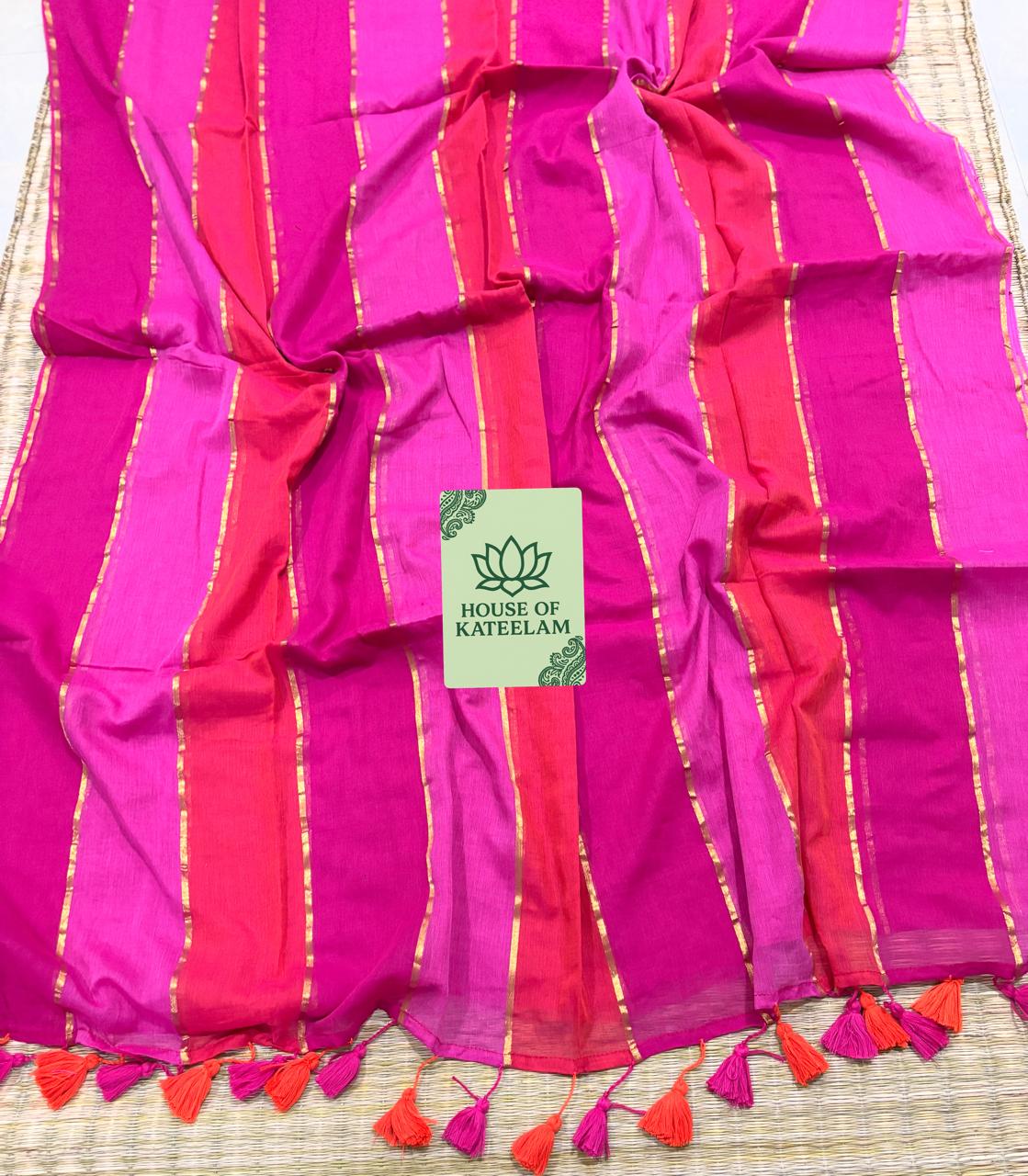 HOK2007 - Tarangini - Pink & Red - House of Kateelam