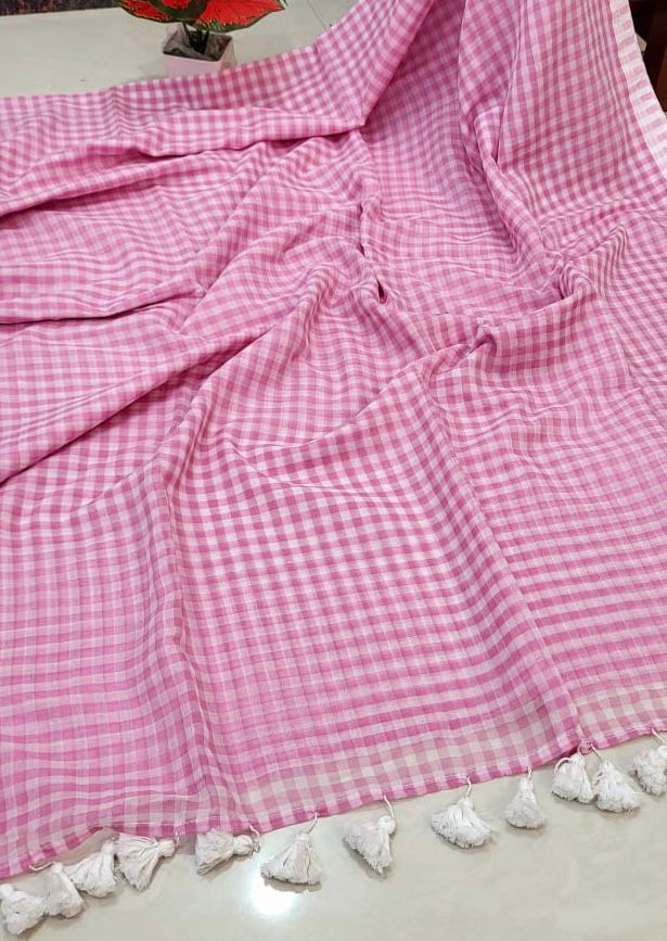 HOK2816 - Gamcha - Light Pink Checks - House of Kateelam