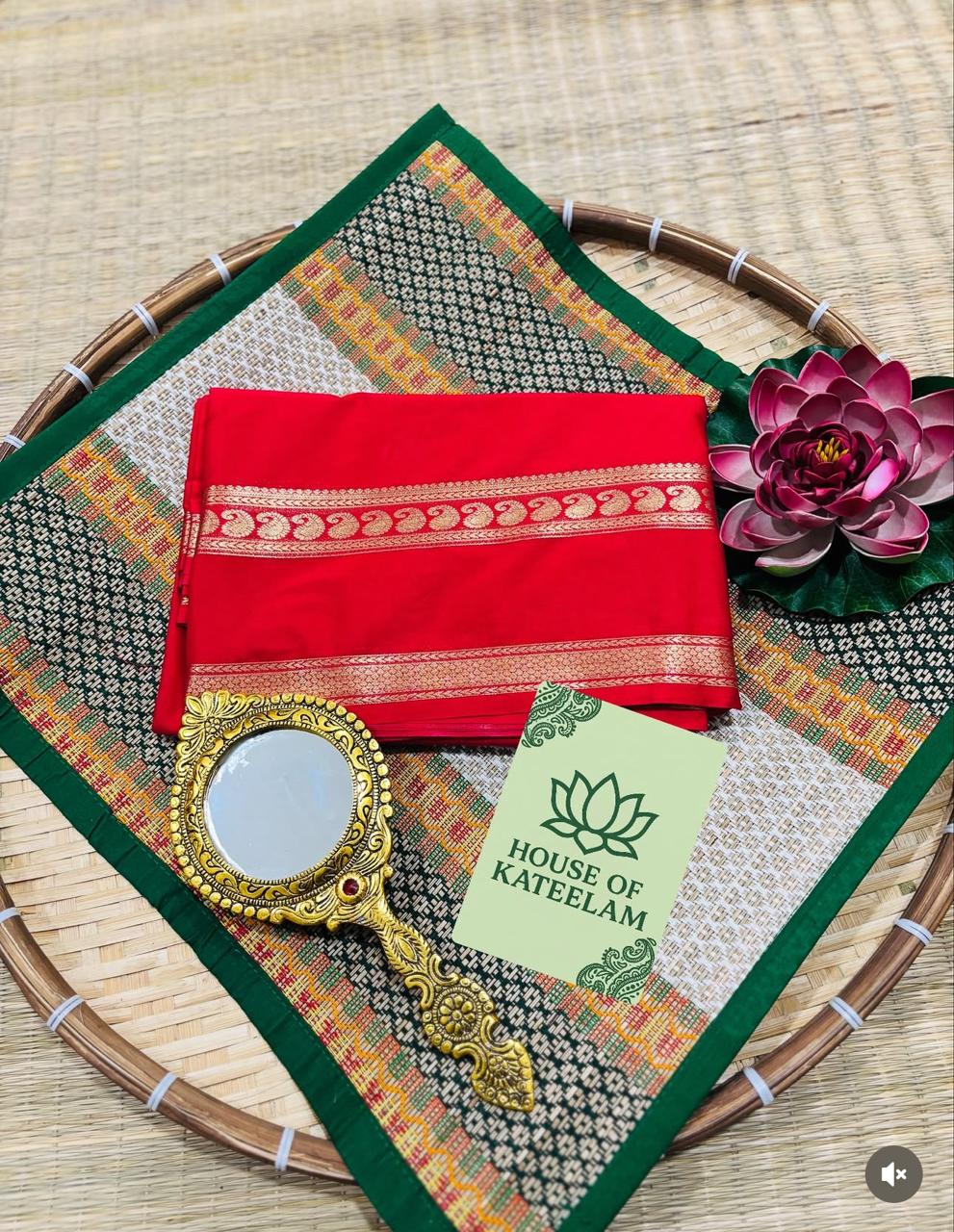 HOK3305 - Mohana - Red - House of Kateelam