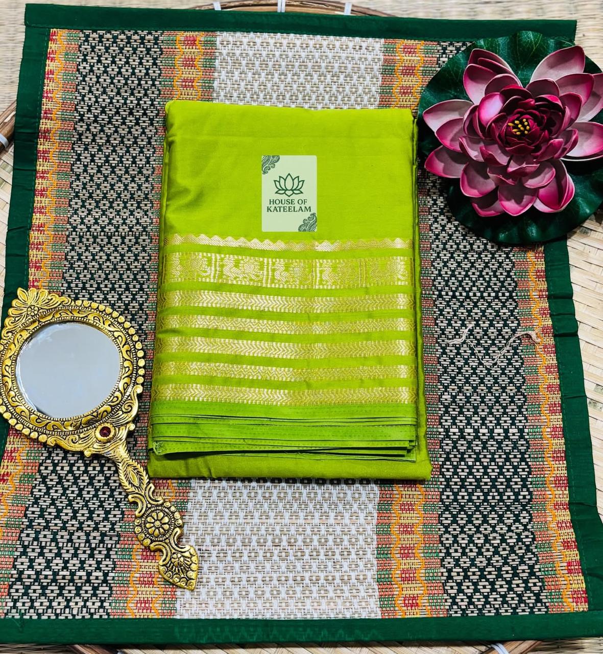 HOK3401 - Rajeshwari - Parrot Green - House of Kateelam