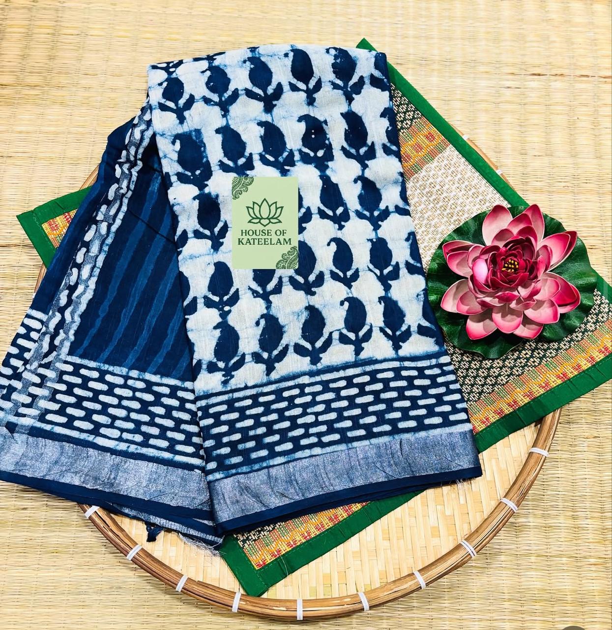 HOK3806 - Mayura - Indigo Blue - 6 - House of Kateelam