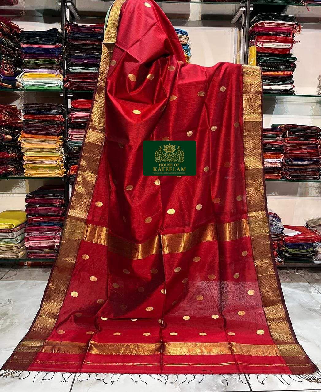 HOK5703 - Damini - Red - House of Kateelam
