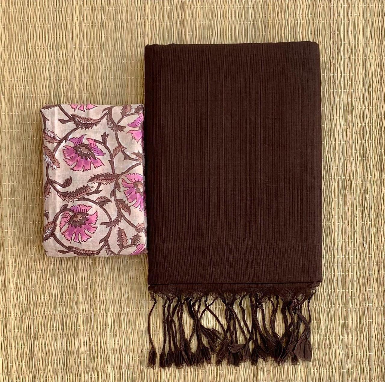 HOK6310 - Sonali - Brown & Beige - House of Kateelam
