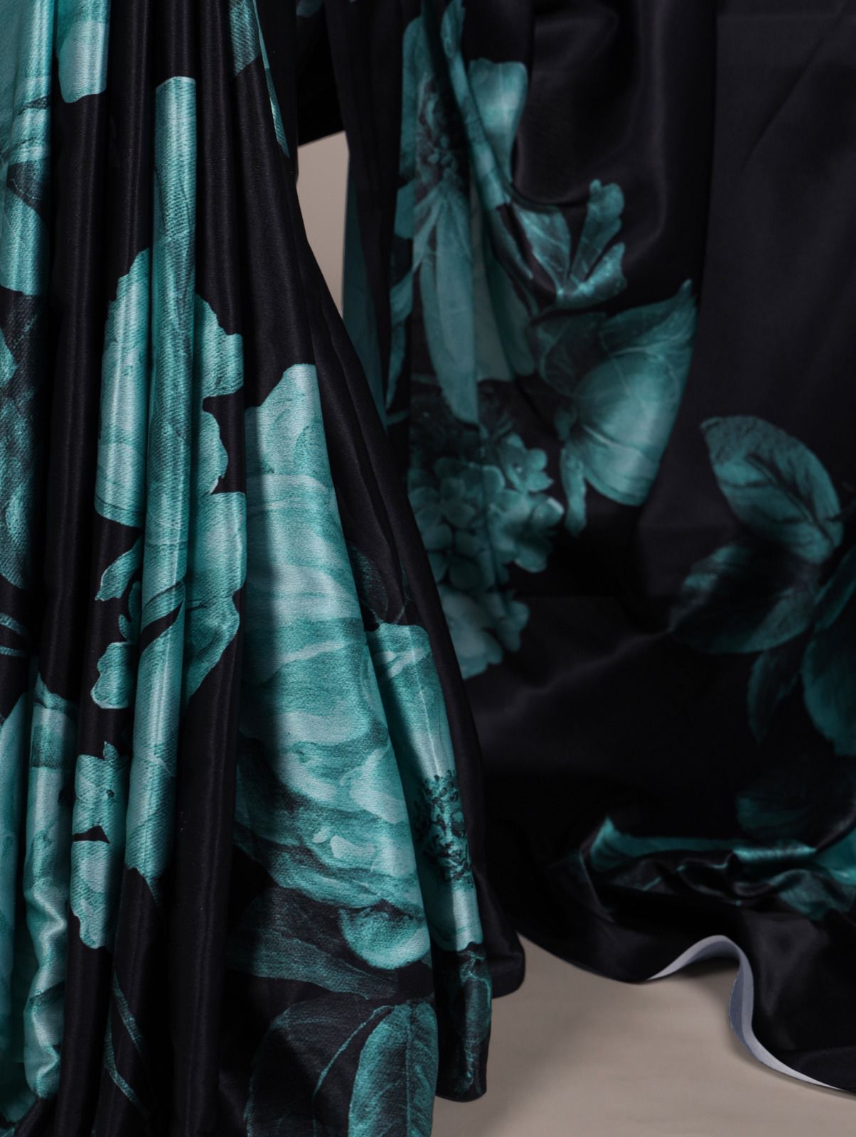 HOK8103 - Sneha - Black & Sea Blue - House of Kateelam