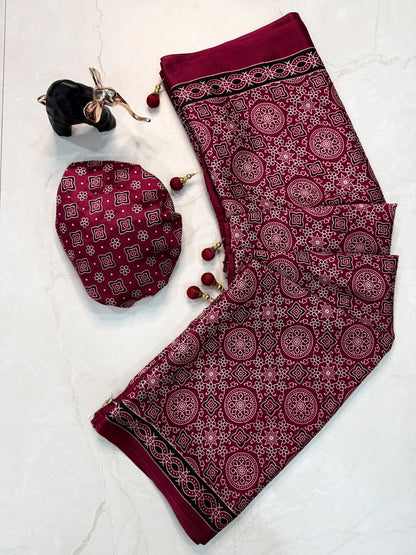 HOK138-01- Sobhita- Light Maroon
