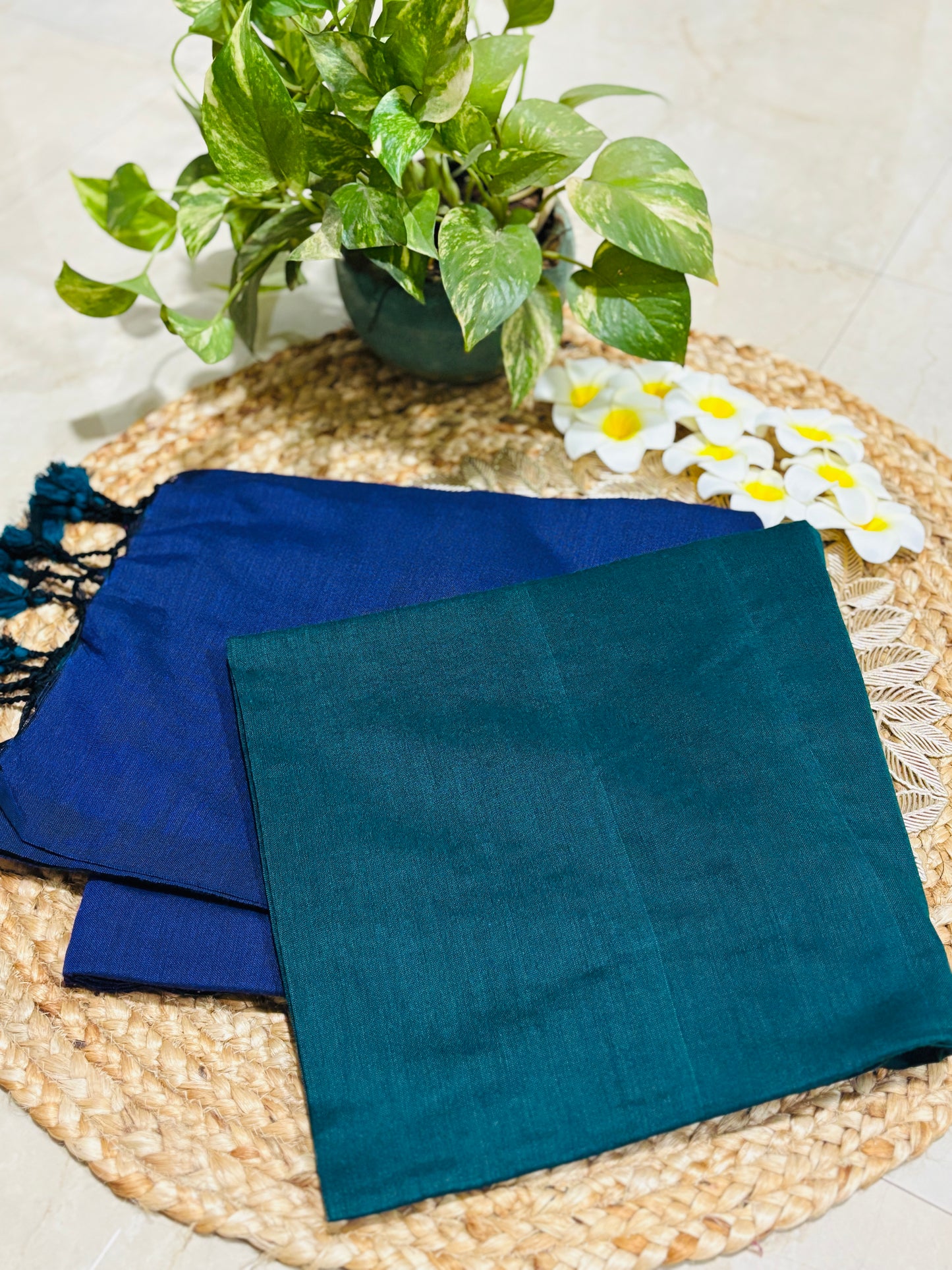 MALIKA KHADI Purple & Green