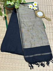 HOK0805- Vanaja- Khaadi Ghicha- Black