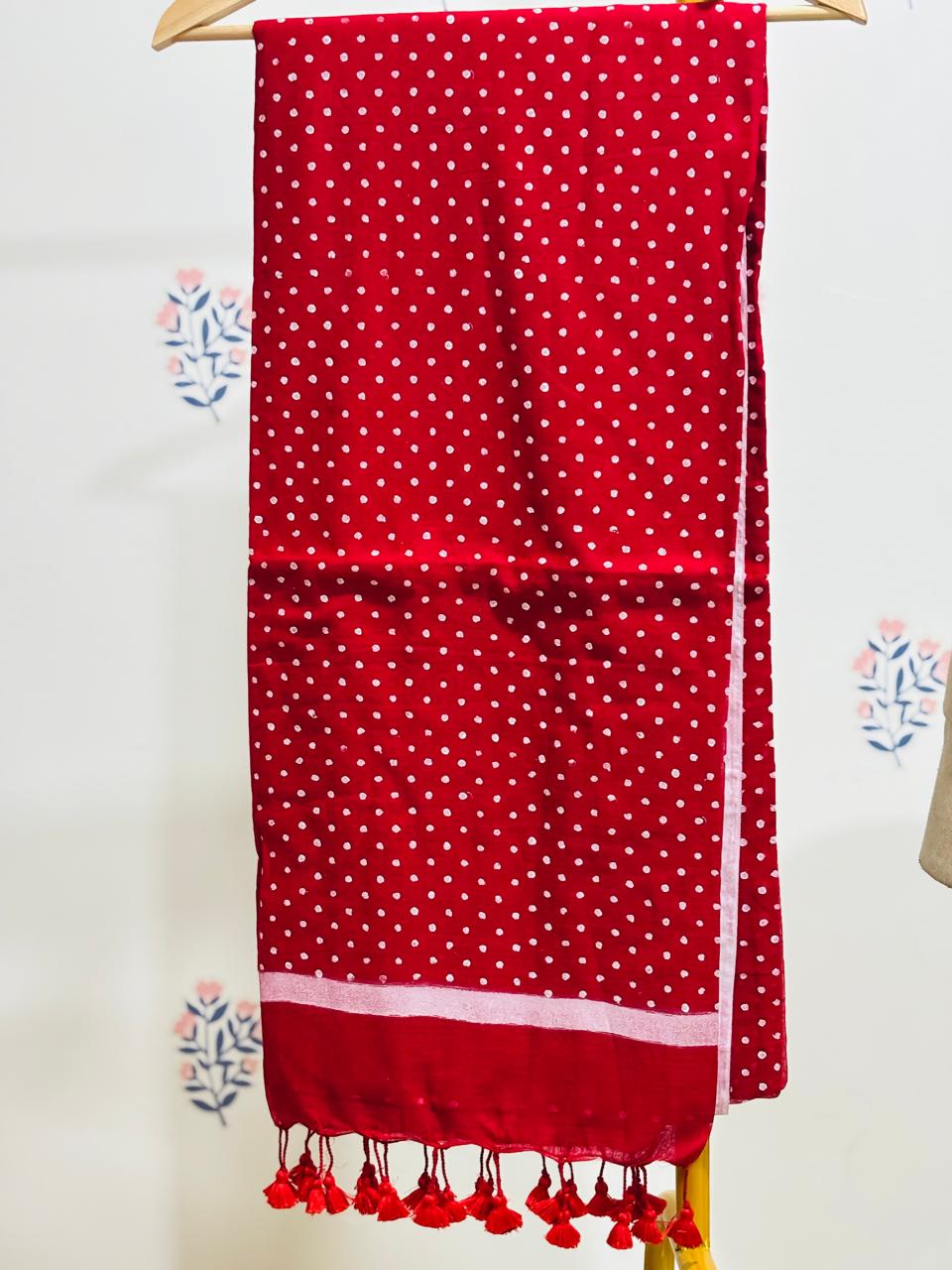 HOK2405- Chandini-Red & White Polka