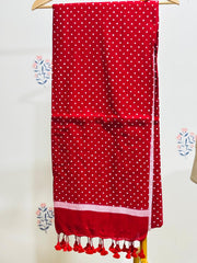 HOK2405- Chandini-Red & White Polka