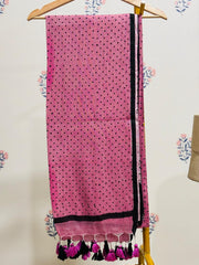 HOK2406- Chandini-Pink & Black Polka
