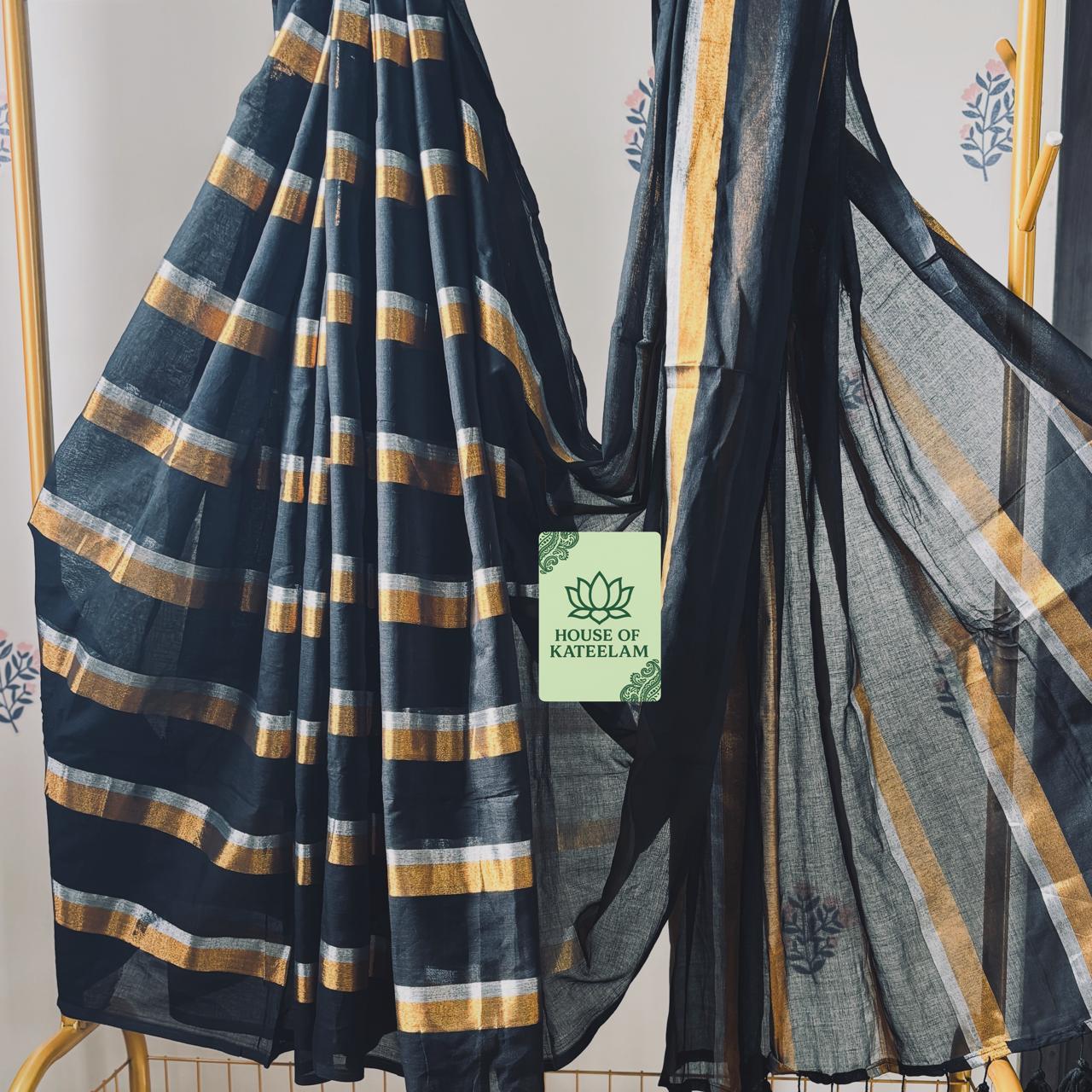 HOK2713- Onam Kasavu- Black Copper Gold