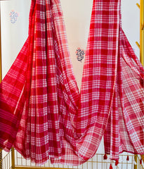 HOK2802- Gamcha- Red & White Stripe Checks