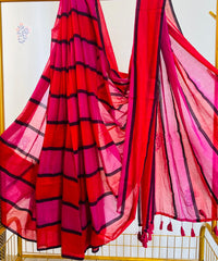 HOK2904- Rekha- Red Pink Black