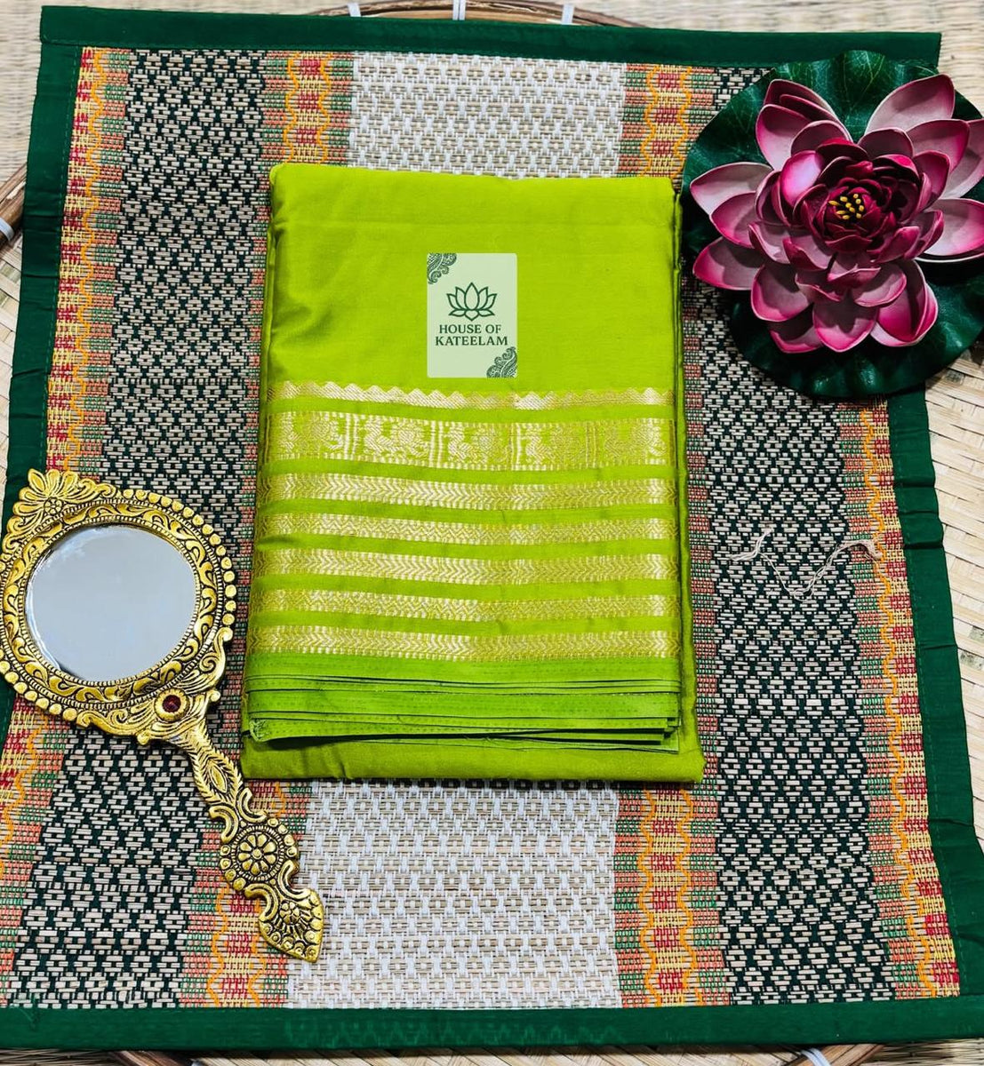 HOK3401- Rajeshwari- Parrot Green