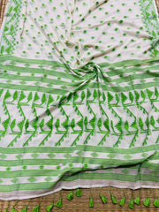 HOK4701- Jaamdani- White & Green