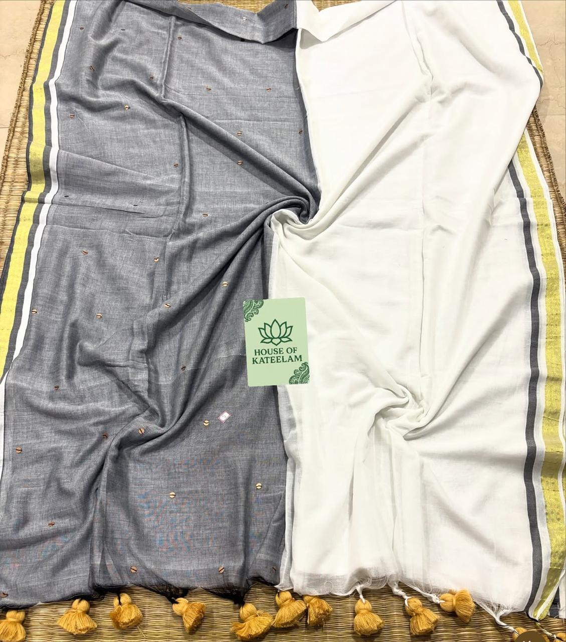 HOK4802- Arya- Grey & White