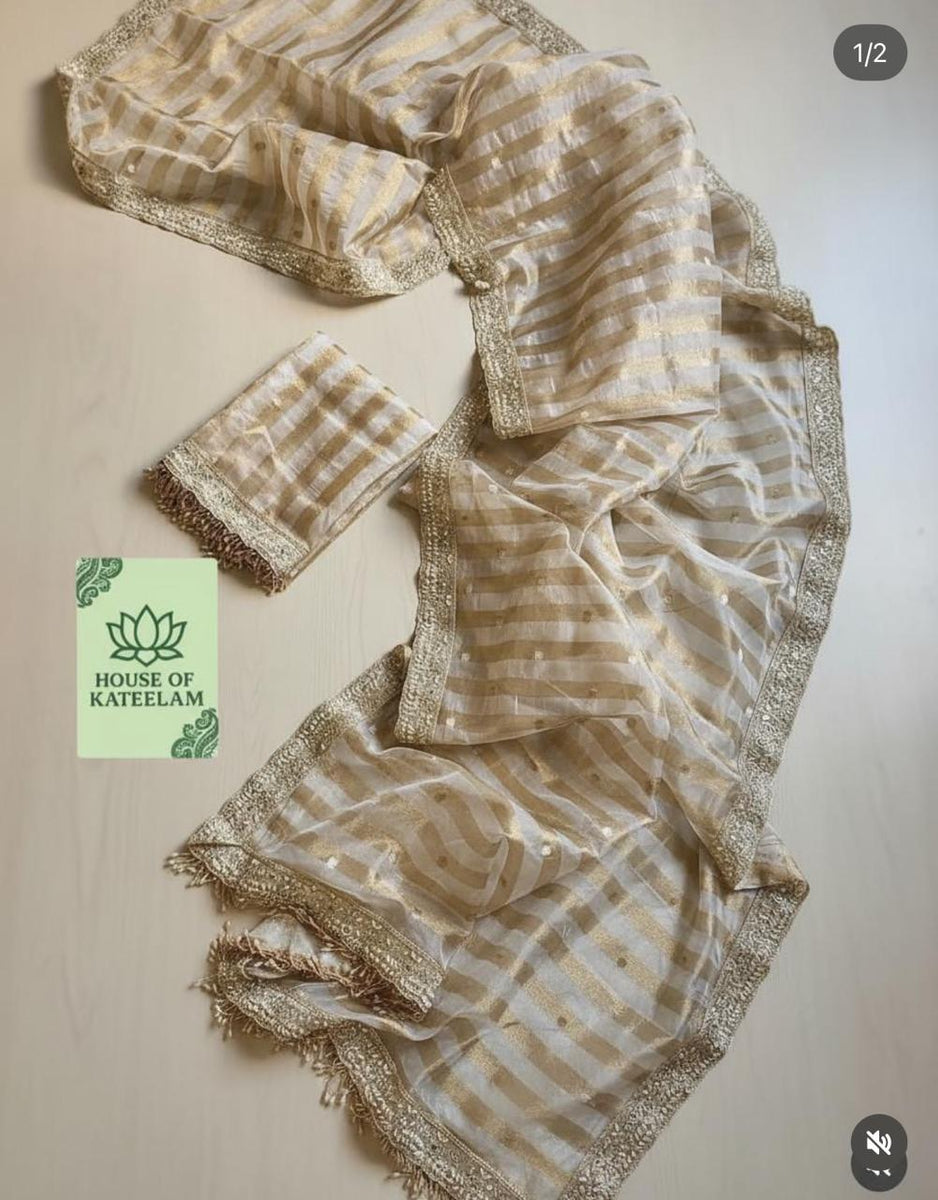 HOK6101- Ankita- Offwhite & Gold