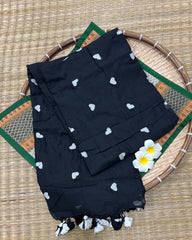 HOK7103- Prema- Black with White Heart