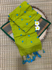 HOK7105- Prema- Green with Blue Heart