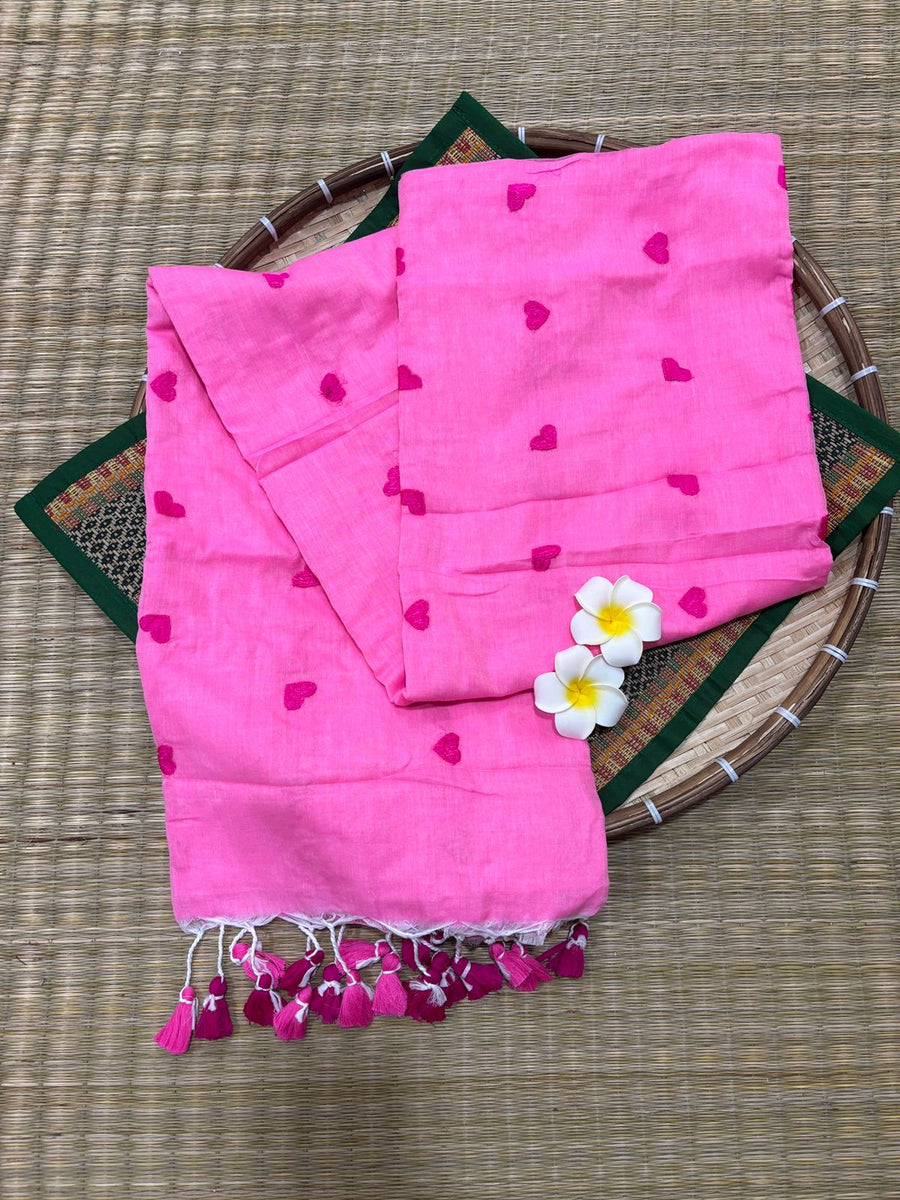 HOK7107- Prema- Pink with Dark Pink Heart