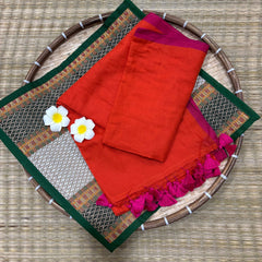 HOK7304- Veda- Orange & Pink Border
