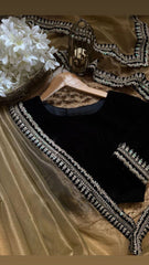 HOK7401- Alka- Golden with Black Lace