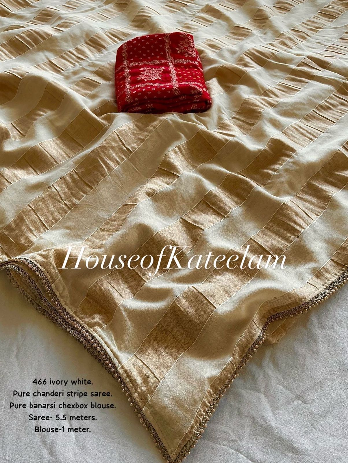 HOK9201- Vaani- White & Gold