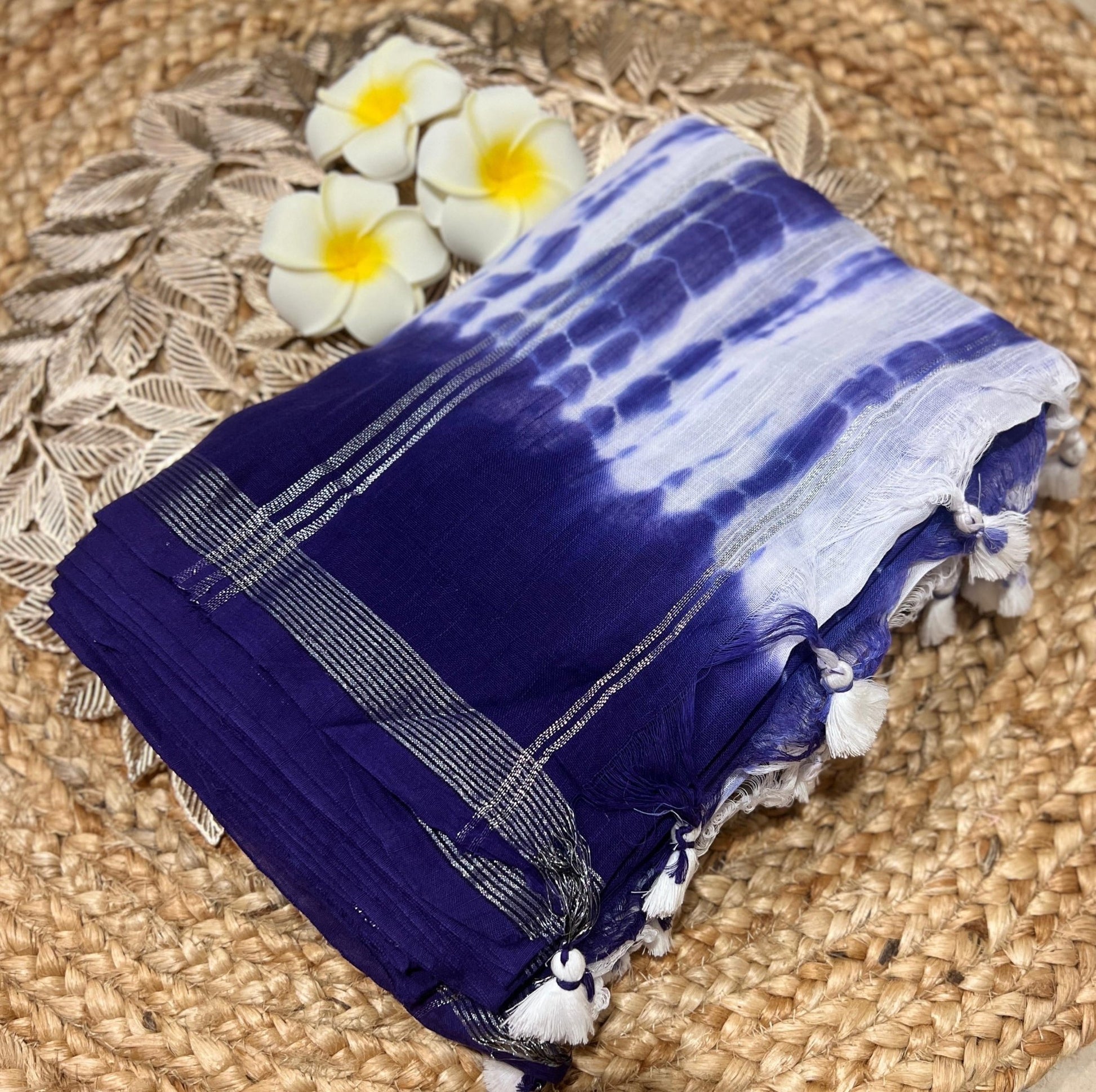 HOK0102 - Chitralekha - Shibori - Voilet - House of Kateelam