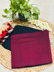 HOK0706- Malika Khadi- Black & Red