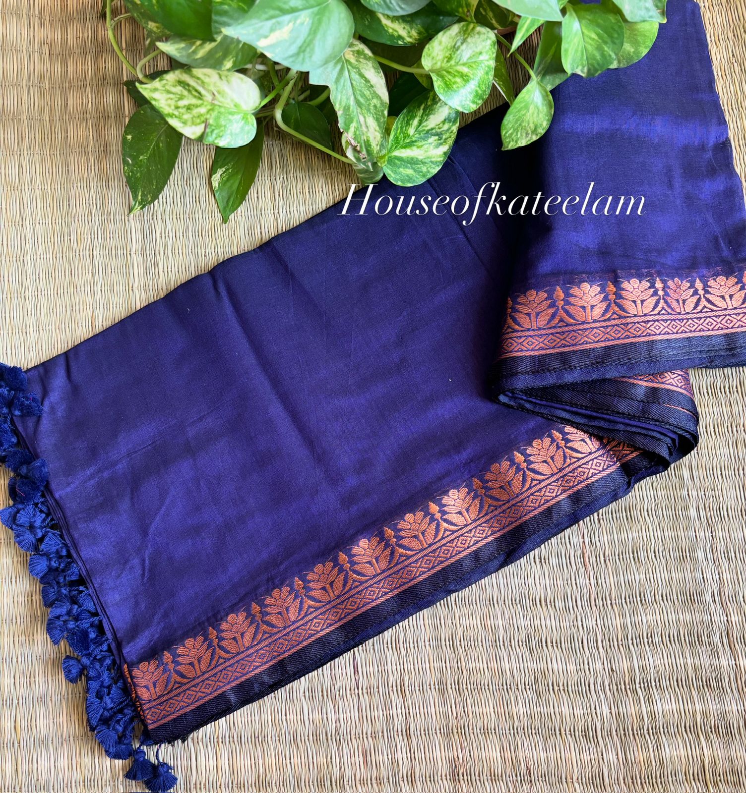 HOK10004 - Aadhya - Navy Blue - House of Kateelam