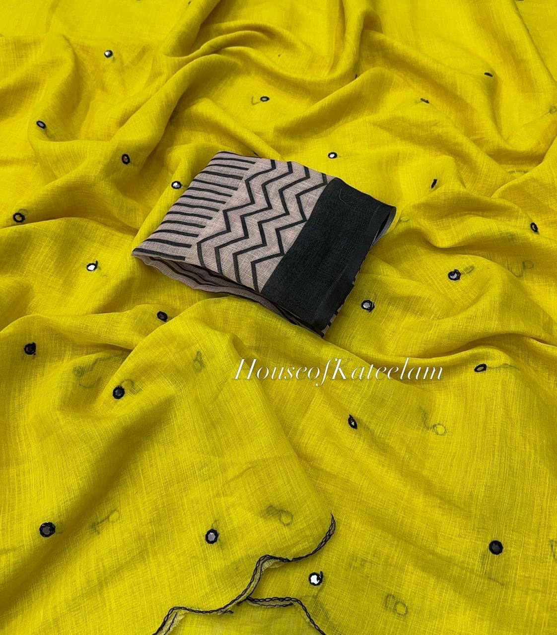 HOK103 - 02 - Sharanya - Yellow - House of Kateelam