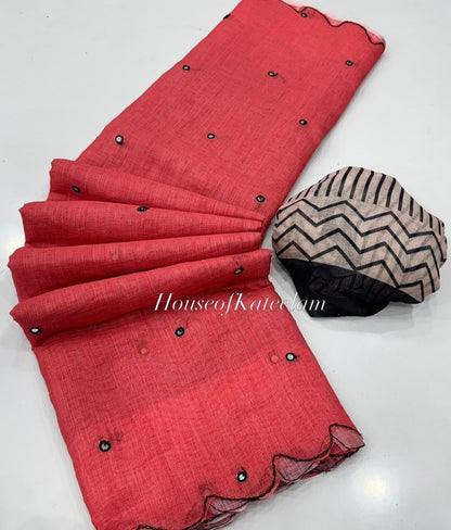 HOK103 - 04 - Sharanya - Red - House of Kateelam