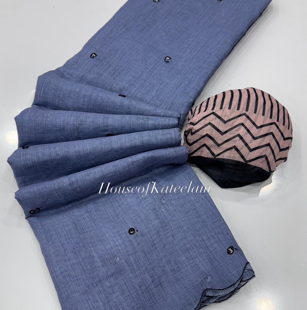 HOK103 - 05 - Sharanya - Light Blue - House of Kateelam