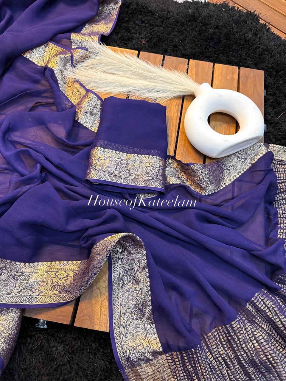 HOK106 - 06 - Shloka - Navy Blue - House of Kateelam