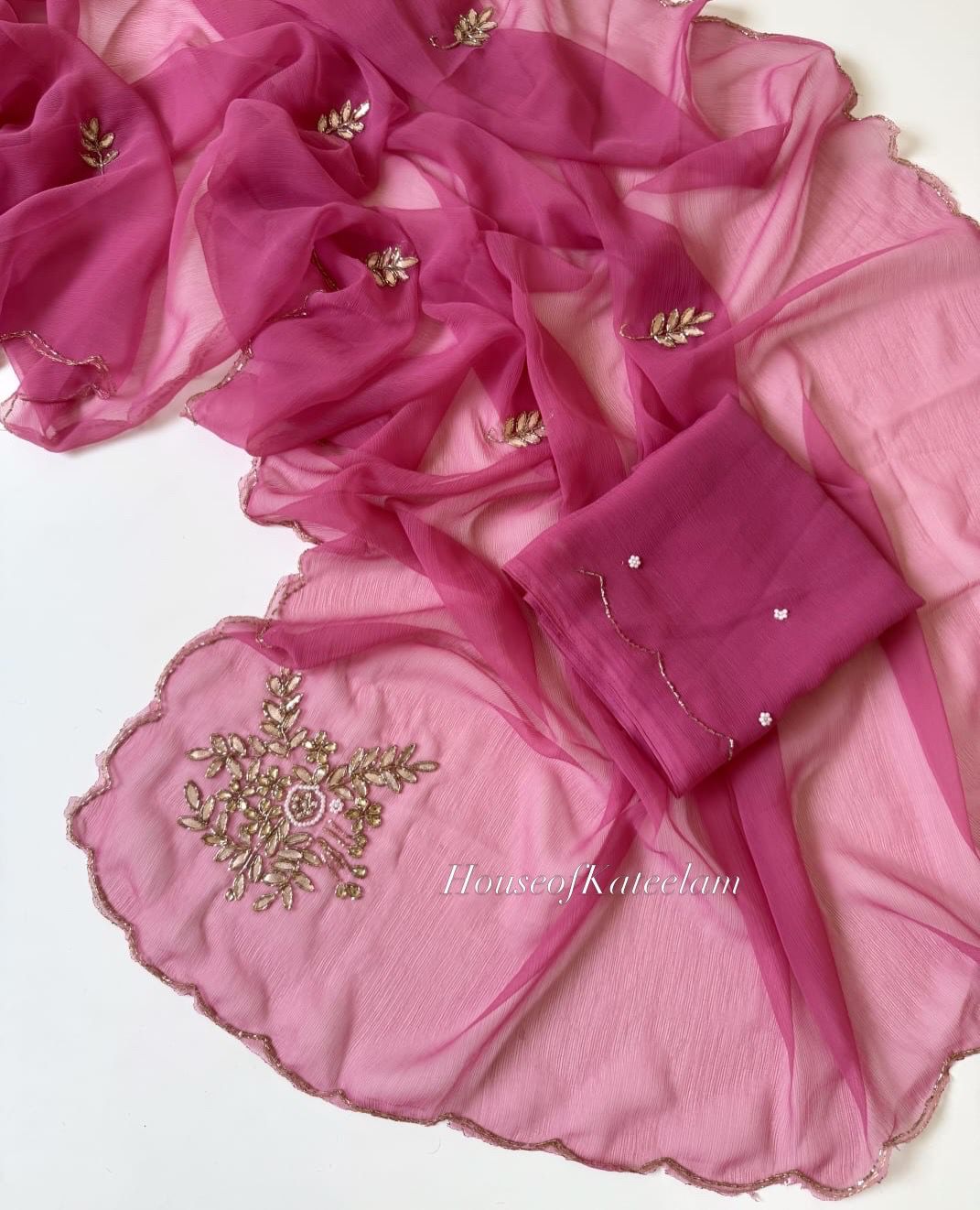 HOK111 - 01 - Tarinika - Pink - House of Kateelam