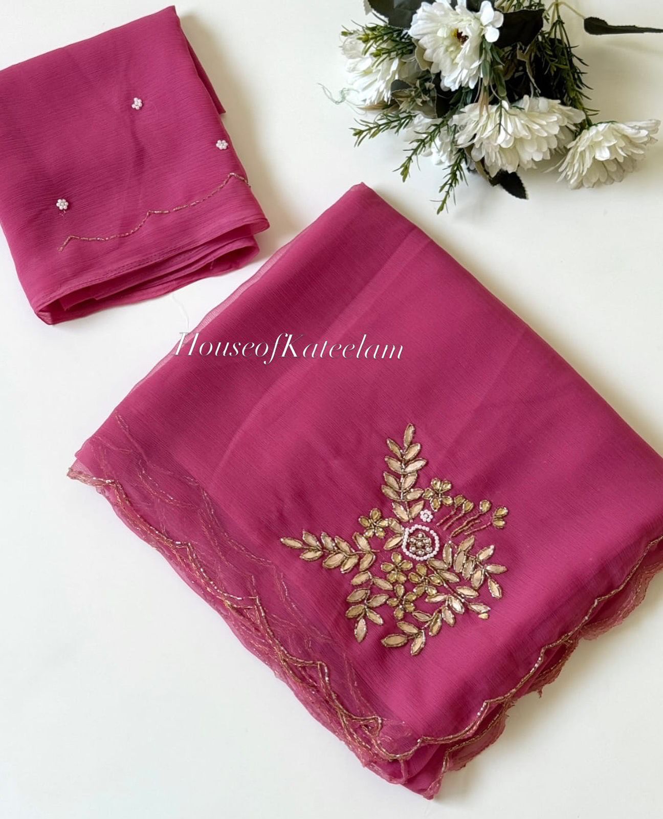 HOK111 - 01 - Tarinika - Pink - House of Kateelam