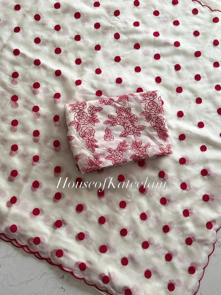 HOK115-01-White & Red