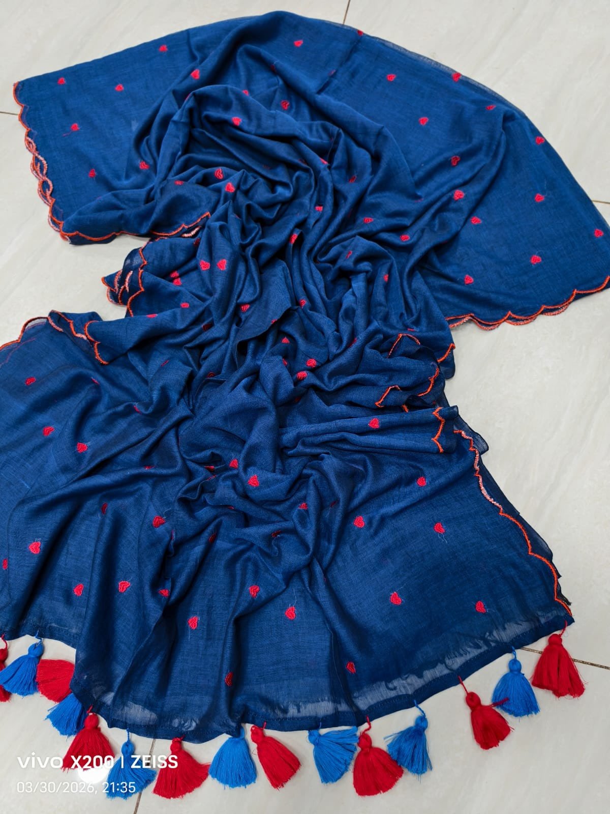 HOK117-06- Dilruba- Blue & Pink - House of Kateelam