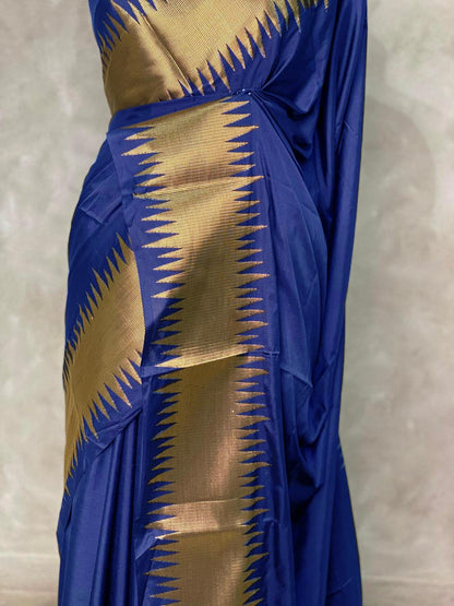 HOK119-01- Sukanya- Dark Blue - House of Kateelam