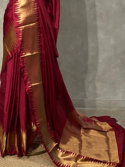 HOK119-02- Sukanya- Maroon - House of Kateelam