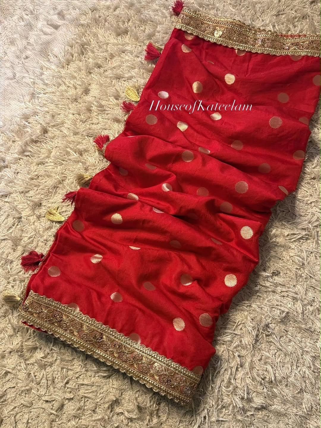 HOK120-02- Sajni- Red - House of Kateelam