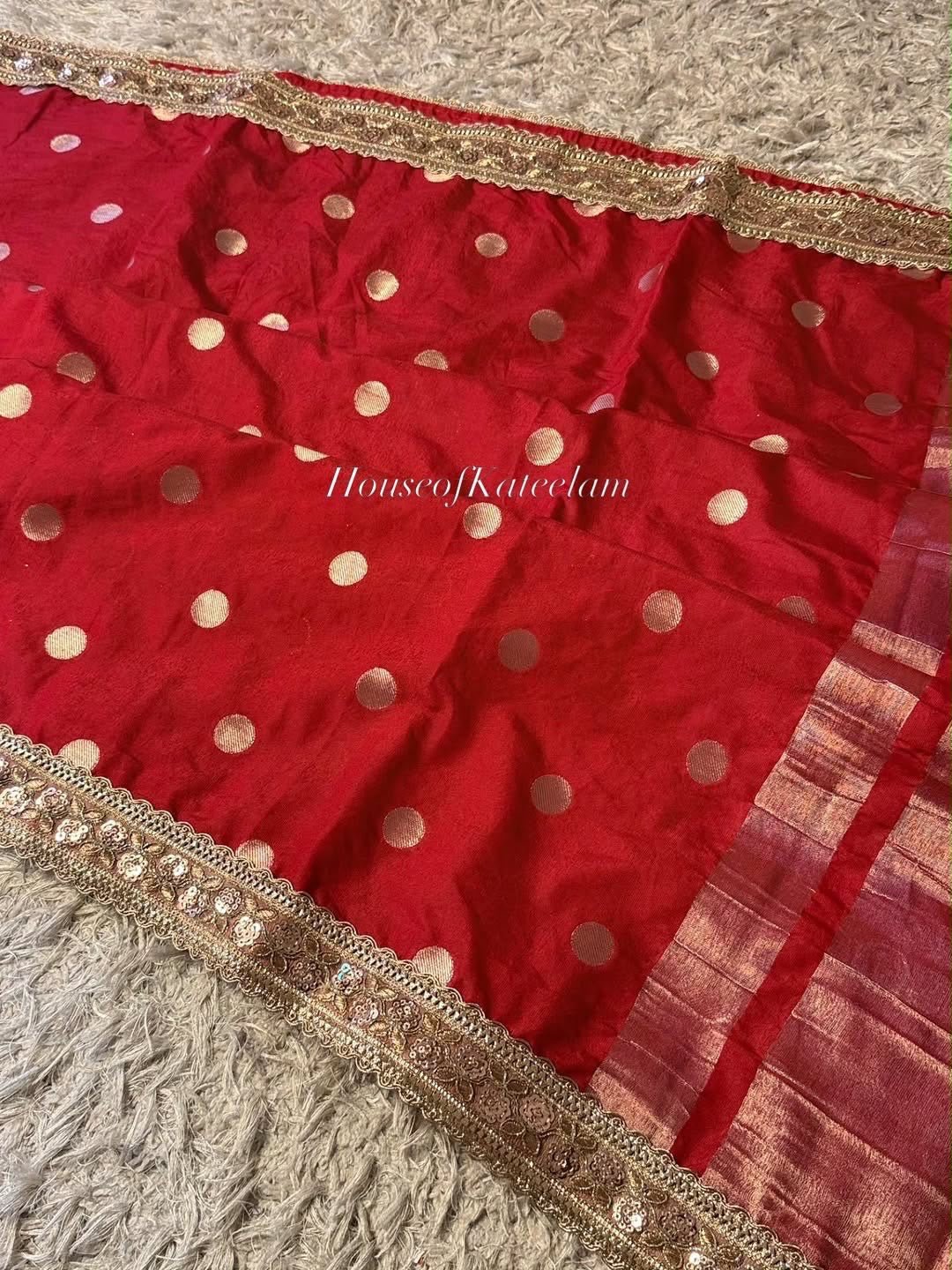 HOK120-02- Sajni- Red - House of Kateelam