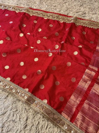 HOK120-02- Sajni- Red - House of Kateelam