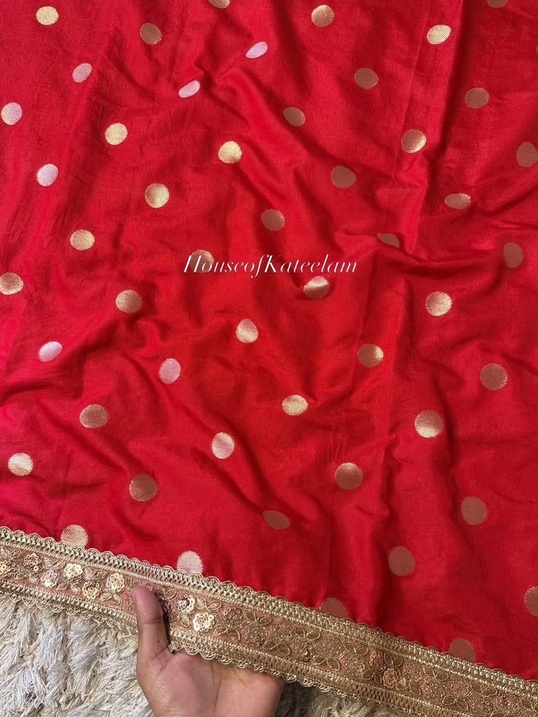 HOK120-02- Sajni- Red - House of Kateelam