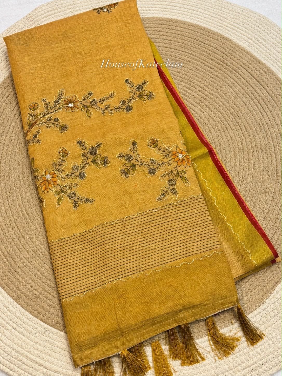 HOK121-02- Shashi- Yellow - House of Kateelam